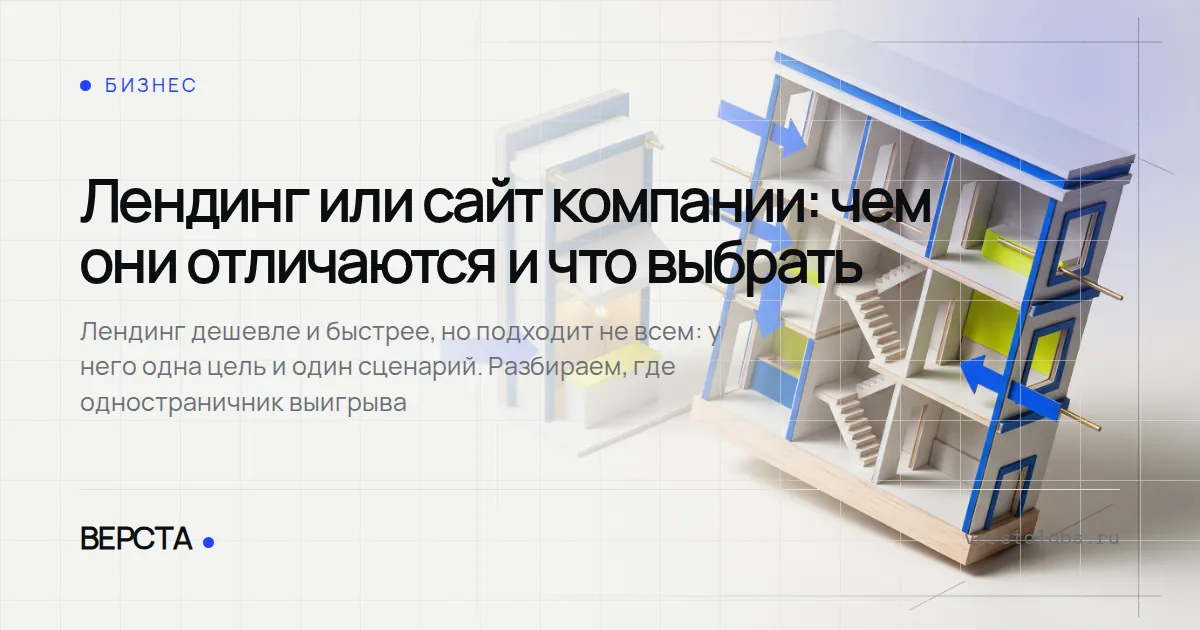 Лендинг или сайт компании: чем они отличаются и что выбрать